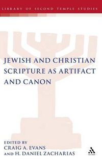 Cover image for Jewish and Christian Scripture as Artifact and Canon