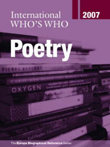 Cover image for International Who's Who in Poetry 2007