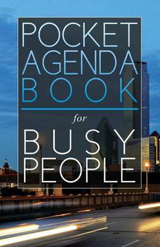 Pocket Agenda Book: For Busy People