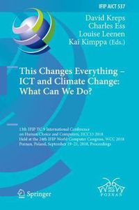 Cover image for This Changes Everything - ICT and Climate Change: What Can We Do?