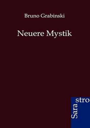 Cover image for Neuere Mystik