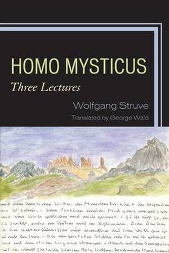 Cover image for Homo Mysticus: Three Lectures