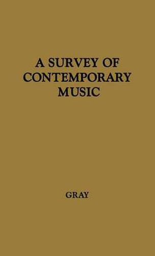 Cover image for A Survey of Contemporary Music