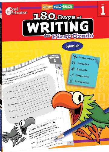 Cover image for 180 Days of Writing for First Grade (Spanish): Practice, Assess, Diagnose