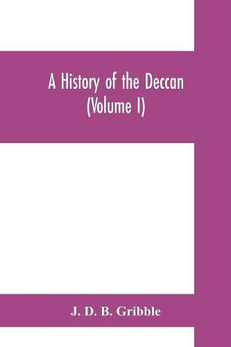 Cover image for A history of the Deccan (Volume I)