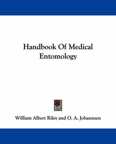 Cover image for Handbook of Medical Entomology