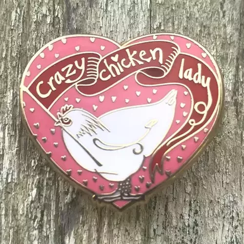 Cover image for Crazy Chicken Lady Enamel Pin