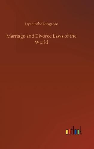 Cover image for Marriage and Divorce Laws of the World