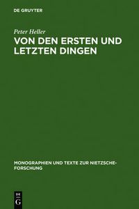 Cover image for Von den ersten und letzten Dingen