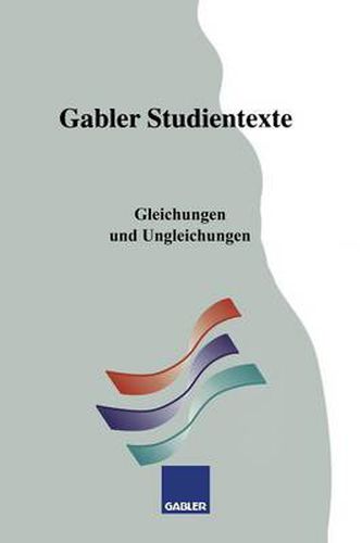 Cover image for Gleichungen Und Ungleichungen