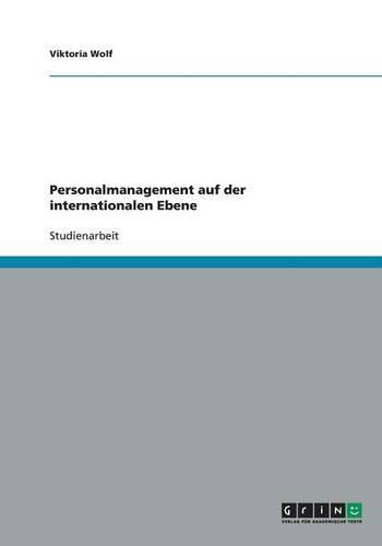 Cover image for Personalmanagement auf der internationalen Ebene