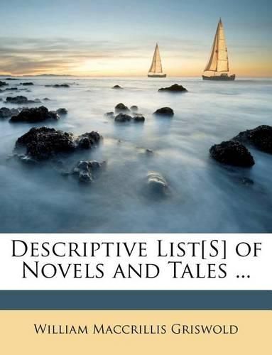 Cover image for Descriptive List[s] of Novels and Tales ...