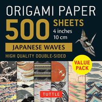 Cover image for Origami Paper 500 sheets Japanese Waves 4" (10 cm)