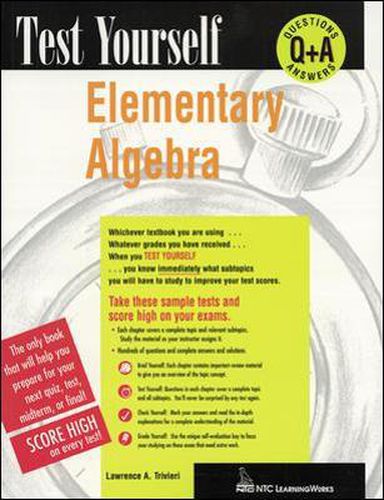 Cover image for Test Yourself: Elementary Algebra