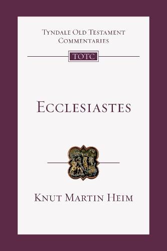 Cover image for Ecclesiastes: An Introduction and Commentary