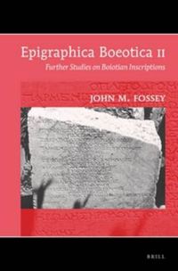 Cover image for Epigraphica Boeotica II: Further Studies on Boiotian Inscriptions