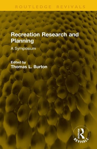 Cover image for Recreation Research and Planning