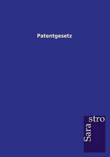 Cover image for Patentgesetz