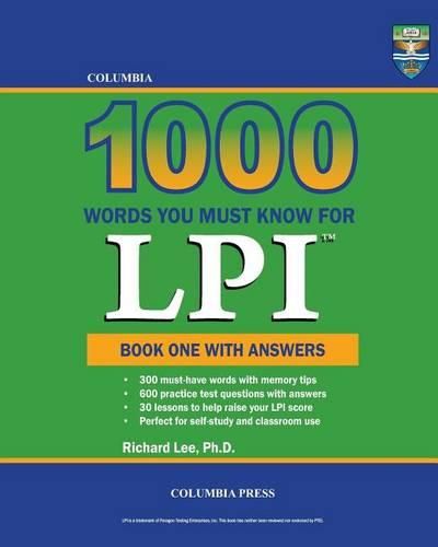 Cover image for Columbia 1000 Words You Must Know for LPI: Book One with Answers