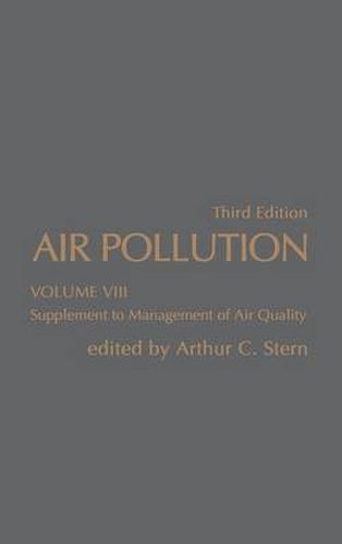 Cover image for Air Pollution: Supplement to Management Air Quality