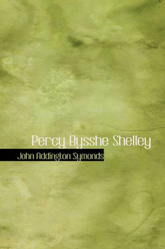 Cover image for Percy Bysshe Shelley