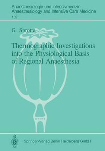 Cover image for Thermographic Investigations into the Physiological Basis of Regional Anaesthesia