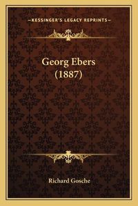 Cover image for Georg Ebers (1887)