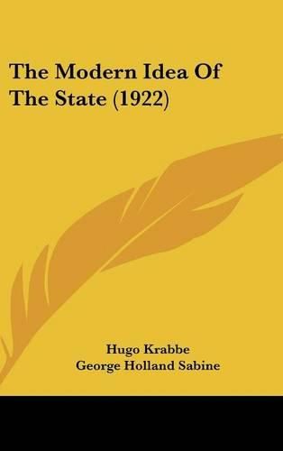 The Modern Idea of the State (1922)