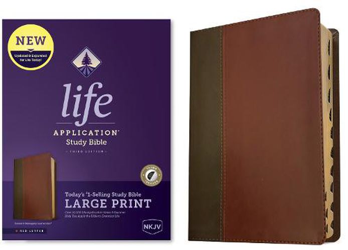 Cover image for NKJV Life Application Study Bible Third Edition, Large Print