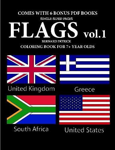 Cover image for Coloring Books for 7+ Year Olds (Flags Volume 1)