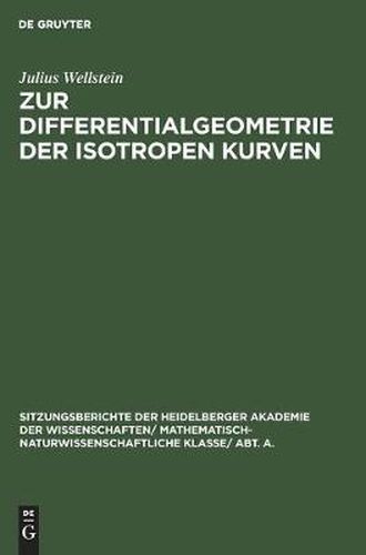 Cover image for Zur Differentialgeometrie Der Isotropen Kurven