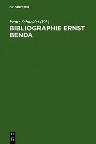 Bibliographie Ernst Benda