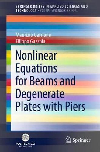 Cover image for Nonlinear Equations for Beams and Degenerate Plates with Piers