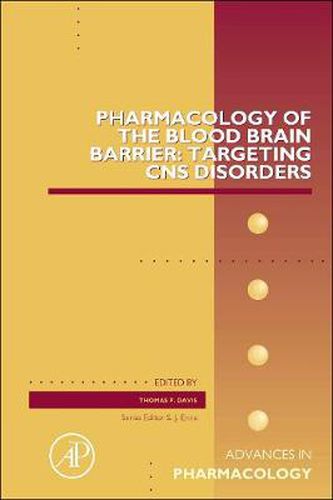 Cover image for Pharmacology of the Blood Brain Barrier: Targeting CNS Disorders