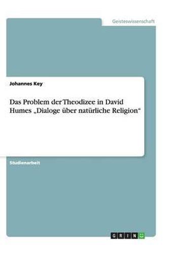 Cover image for Das Problem der Theodizee in David Humes  Dialoge uber naturliche Religion