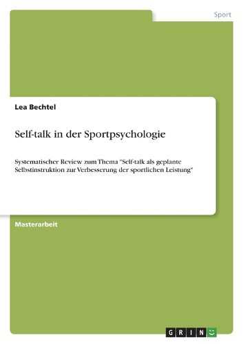 Cover image for Self-talk in der Sportpsychologie