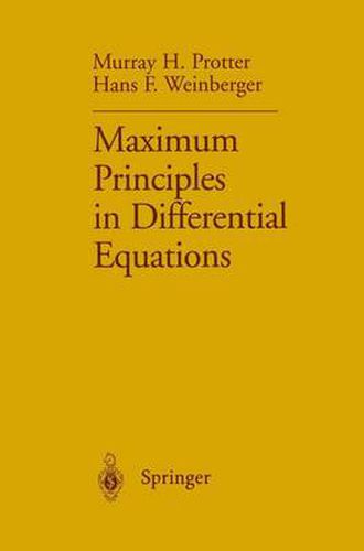 Cover image for Maximum Principles in Differential Equations