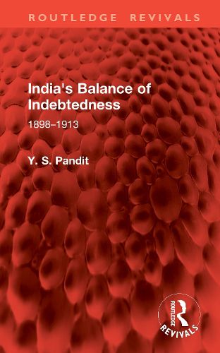 Cover image for India's Balance of Indebtedness