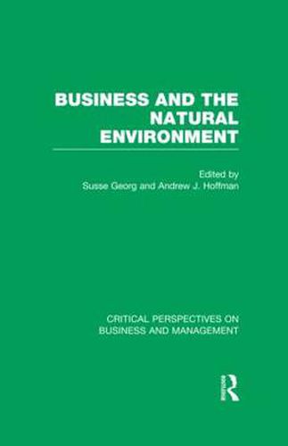 Cover image for Business and the Natural Environment