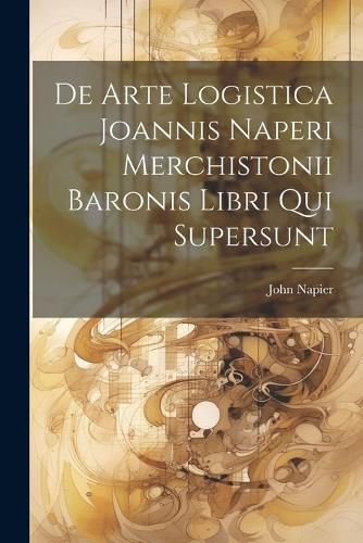 Cover image for De Arte Logistica Joannis Naperi Merchistonii Baronis Libri Qui Supersunt