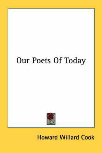 Cover image for Our Poets of Today
