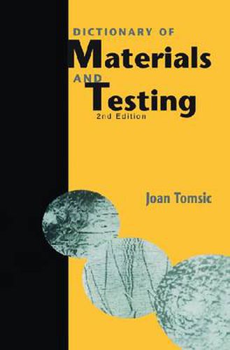 Cover image for Dictionary of Materials and Testing