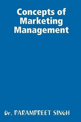 Cover image for Concepts of Marketing Management