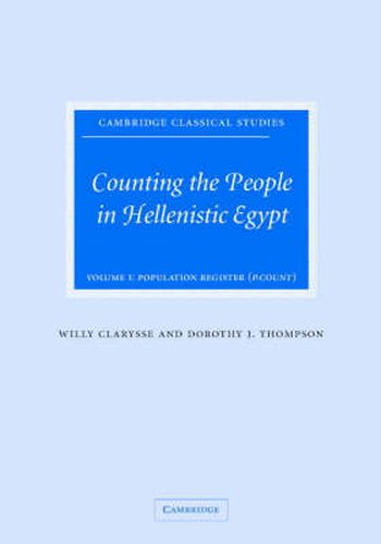 Cover image for Counting the People in Hellenistic Egypt 2 Volume Hardback Set