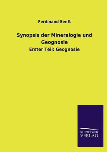 Cover image for Synopsis Der Mineralogie Und Geognosie