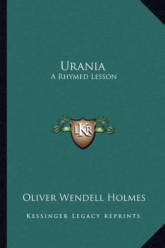 Cover image for Urania Urania: A Rhymed Lesson a Rhymed Lesson