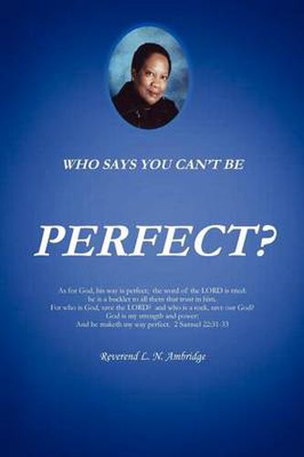 Cover image for Who Says You Can't Be Perfect?