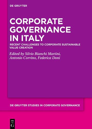 Cover image for Corporate Governance in Italy: Recent challenges to corporate sustainable value creation