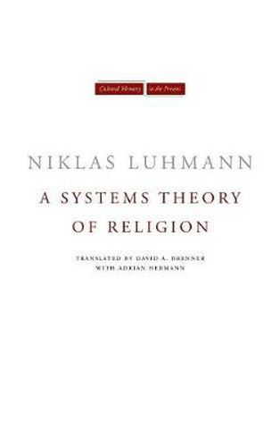 Cover image for A Systems Theory of Religion