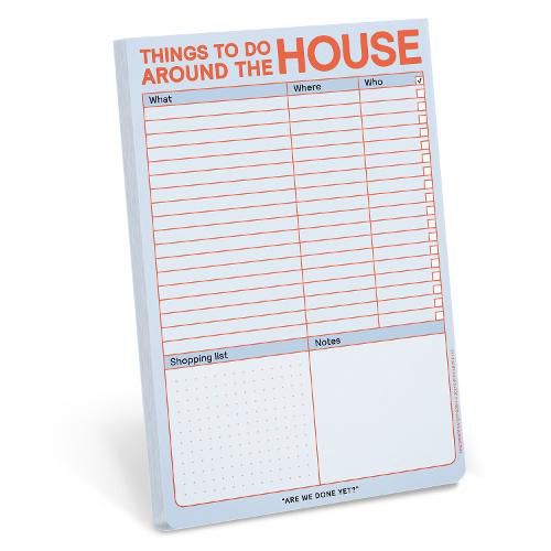 Cover image for Knock Knock Things To Do Around the House (with magnet) Classic Pad (Pastel Version)